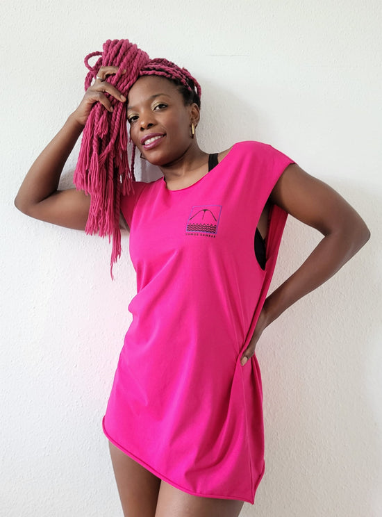 Sleeveless T-shirt SAPUCAI Pink